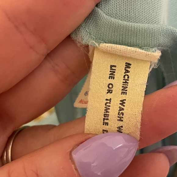 UNION MADE 70s vintage teal dress. Size 8. - Picture 5 of 6